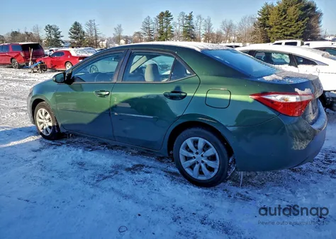 2015 Toyota Corolla L z USA, uszkodzony, nr VIN 2T1BURHEXFC300788